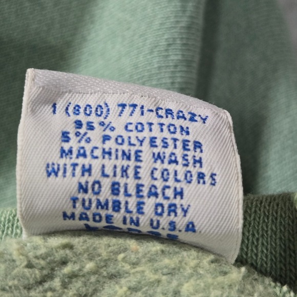 90s Vintage Crazy Shirt San Francisco Sweater Unisex Large Green‎ Retro Graphic - Picture 11 of 13